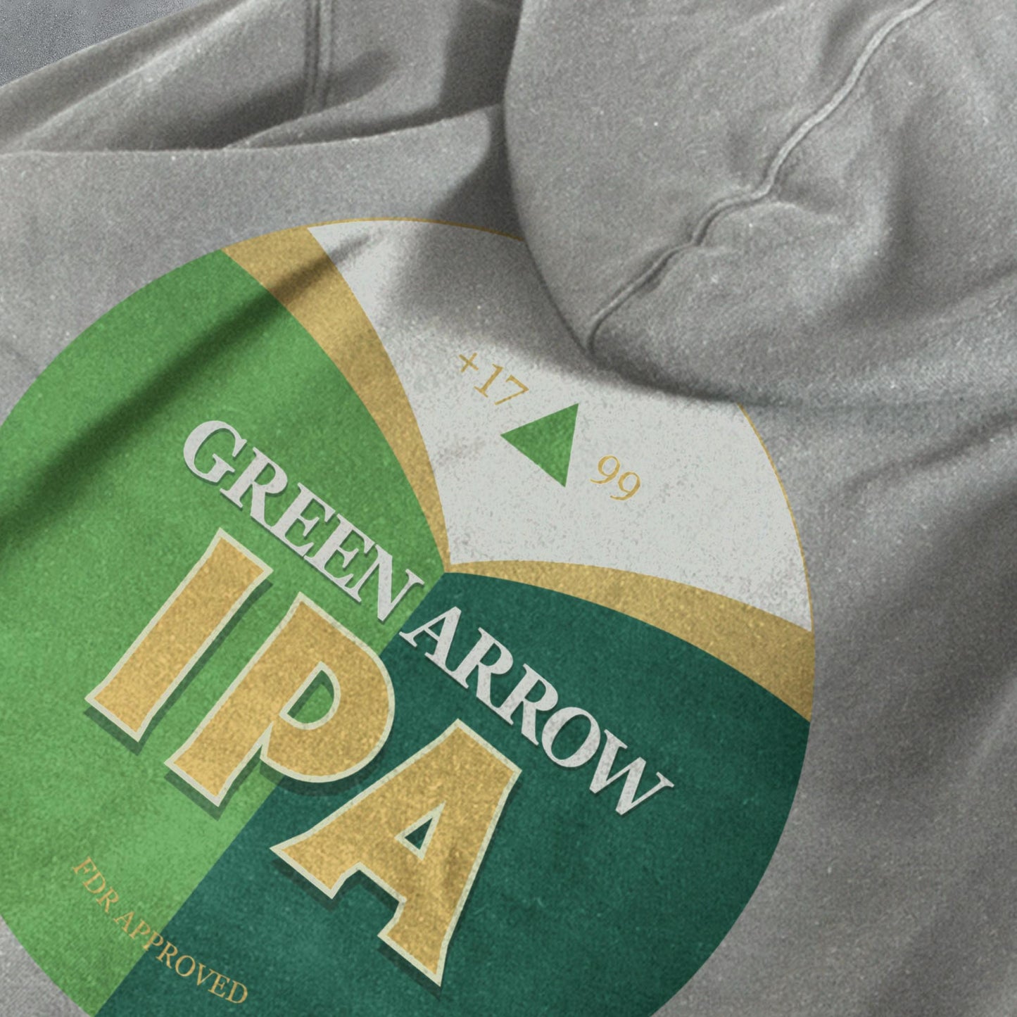 FANTASY LEAGUE FOOTBALL FPL 'OFF THE BAR' GREEN ARROW IPA HOODIE