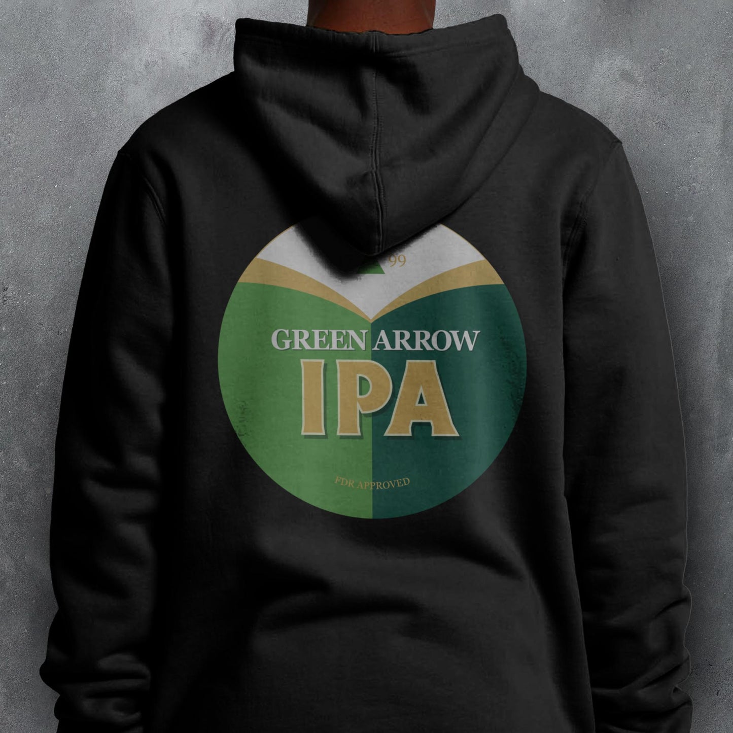 FANTASY LEAGUE FOOTBALL FPL 'OFF THE BAR' GREEN ARROW IPA HOODIE