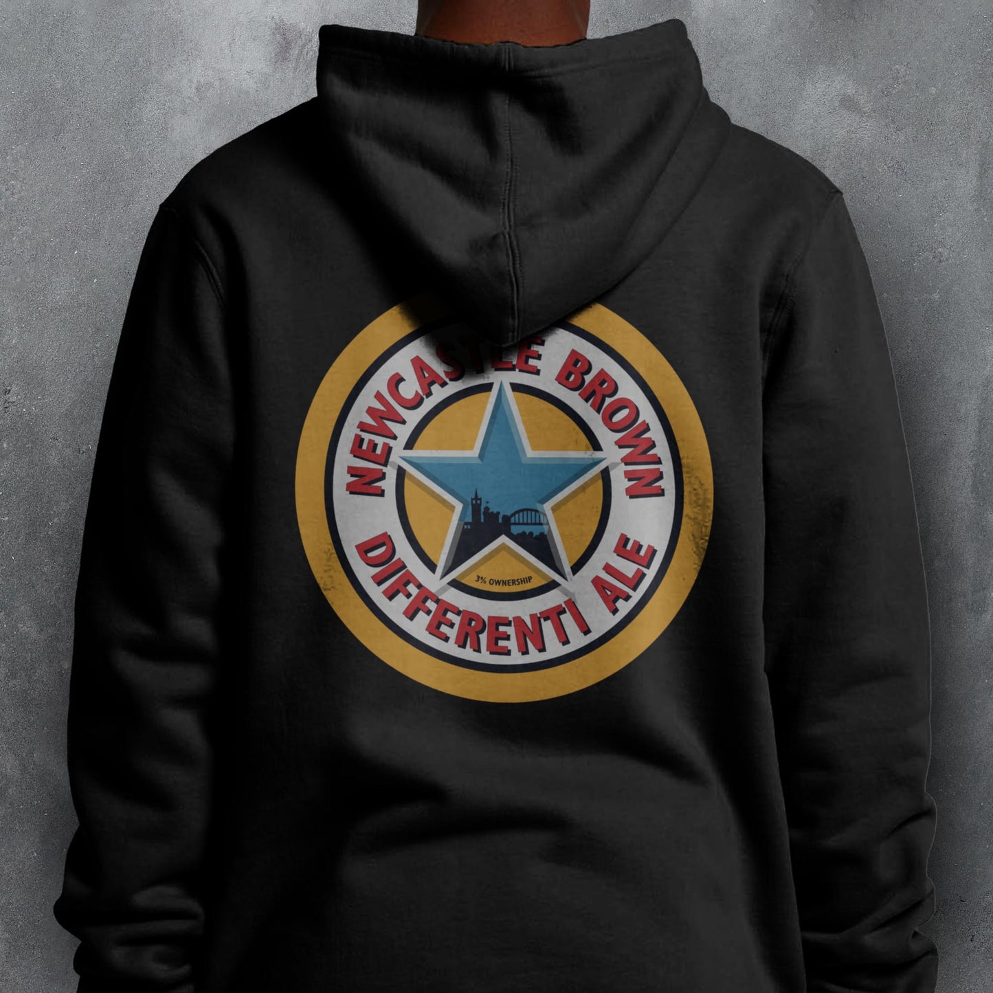 FANTASY LEAGUE FOOTBALL FPL 'OFF THE BAR' NEWCASTLE BROWN DIFFERENTIALE HOODIE