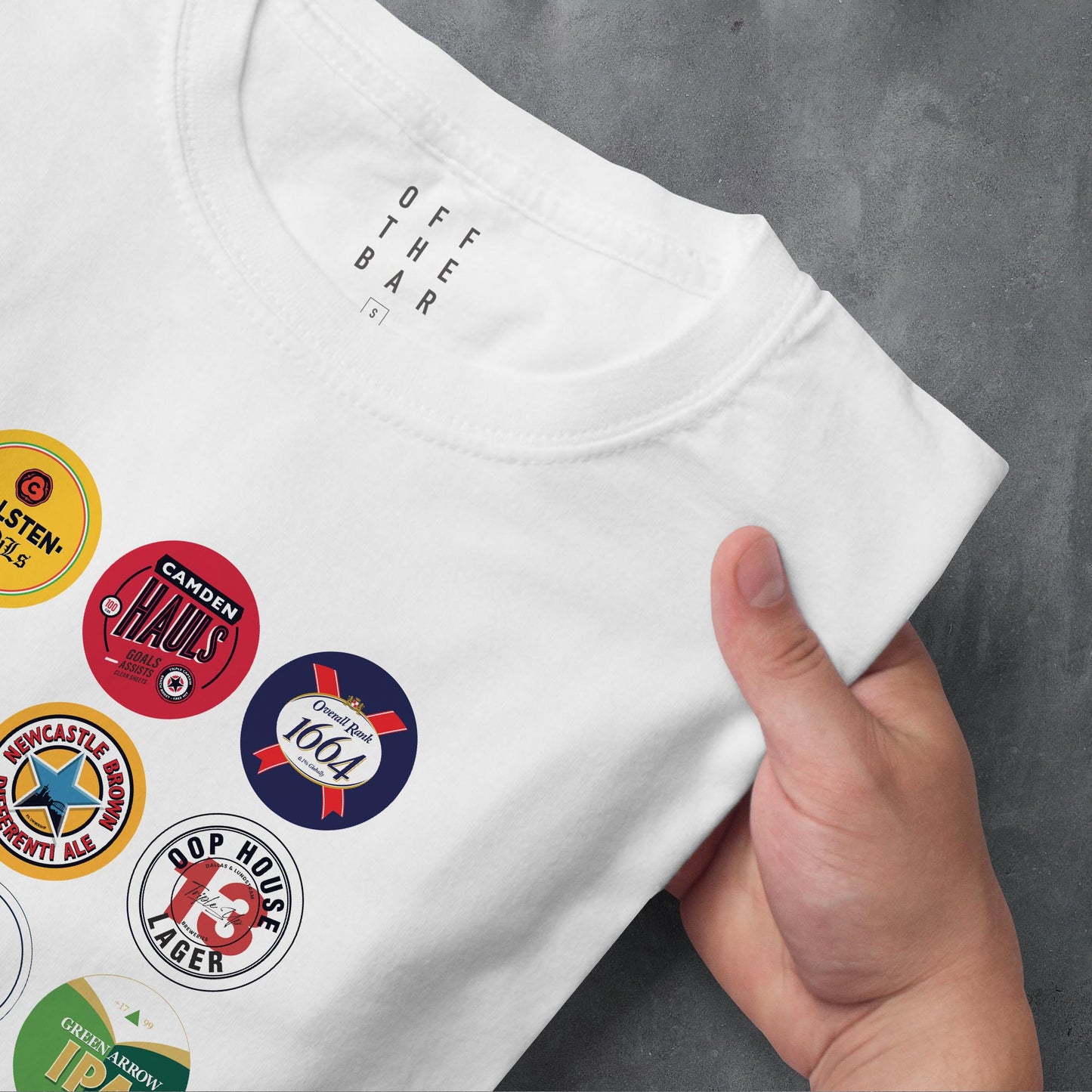 FANTASY LEAGUE FOOTBALL FPL 'OFF THE BAR' BEERS OF THE GAME T-SHIRT