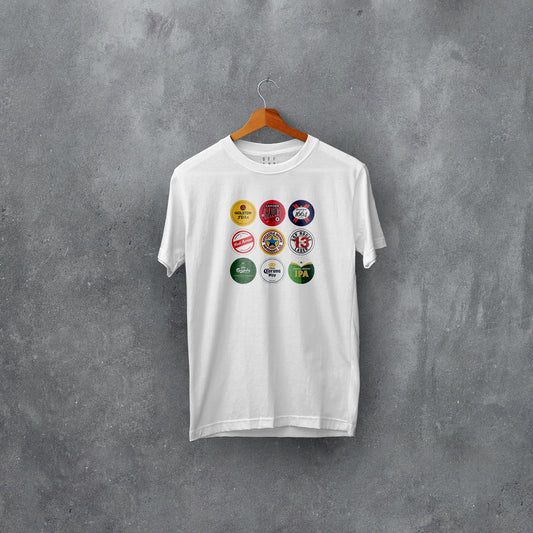 FANTASY LEAGUE FOOTBALL FPL 'OFF THE BAR' BEERS OF THE GAME T-SHIRT