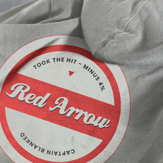 FANTASY LEAGUE FOOTBALL FPL 'OFF THE BAR' RED ARROW HOODIE