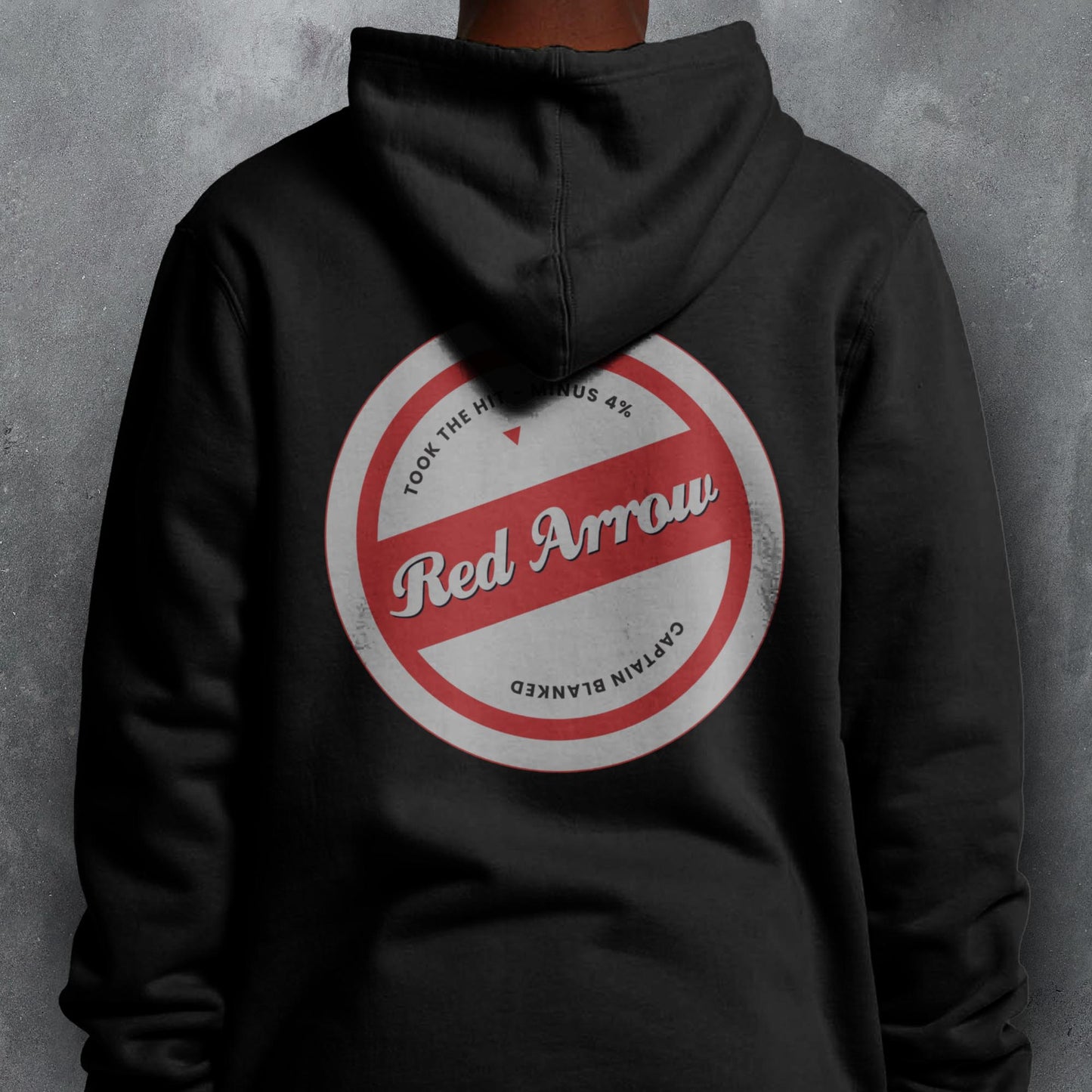 FANTASY LEAGUE FOOTBALL FPL 'OFF THE BAR' RED ARROW HOODIE