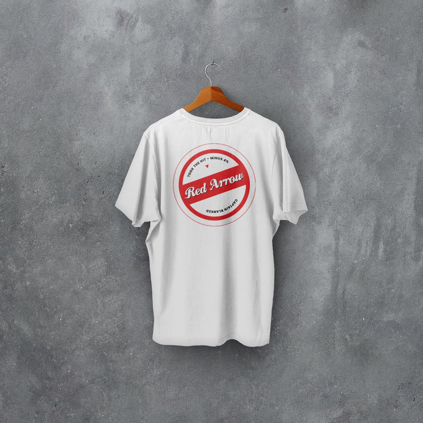 FANTASY LEAGUE FOOTBALL FPL 'OFF THE BAR' RED ARROW T-SHIRT
