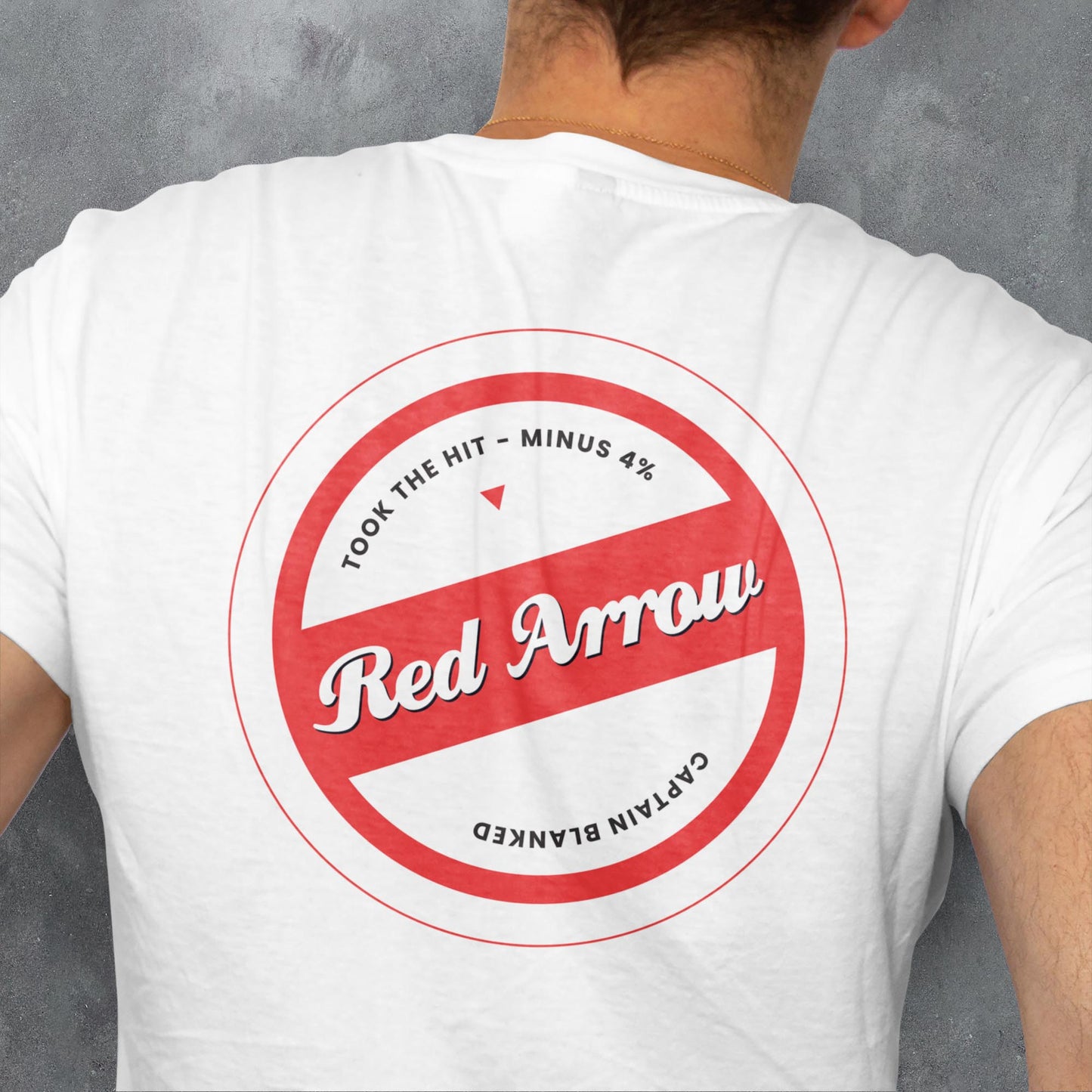 FANTASY LEAGUE FOOTBALL FPL 'OFF THE BAR' RED ARROW T-SHIRT