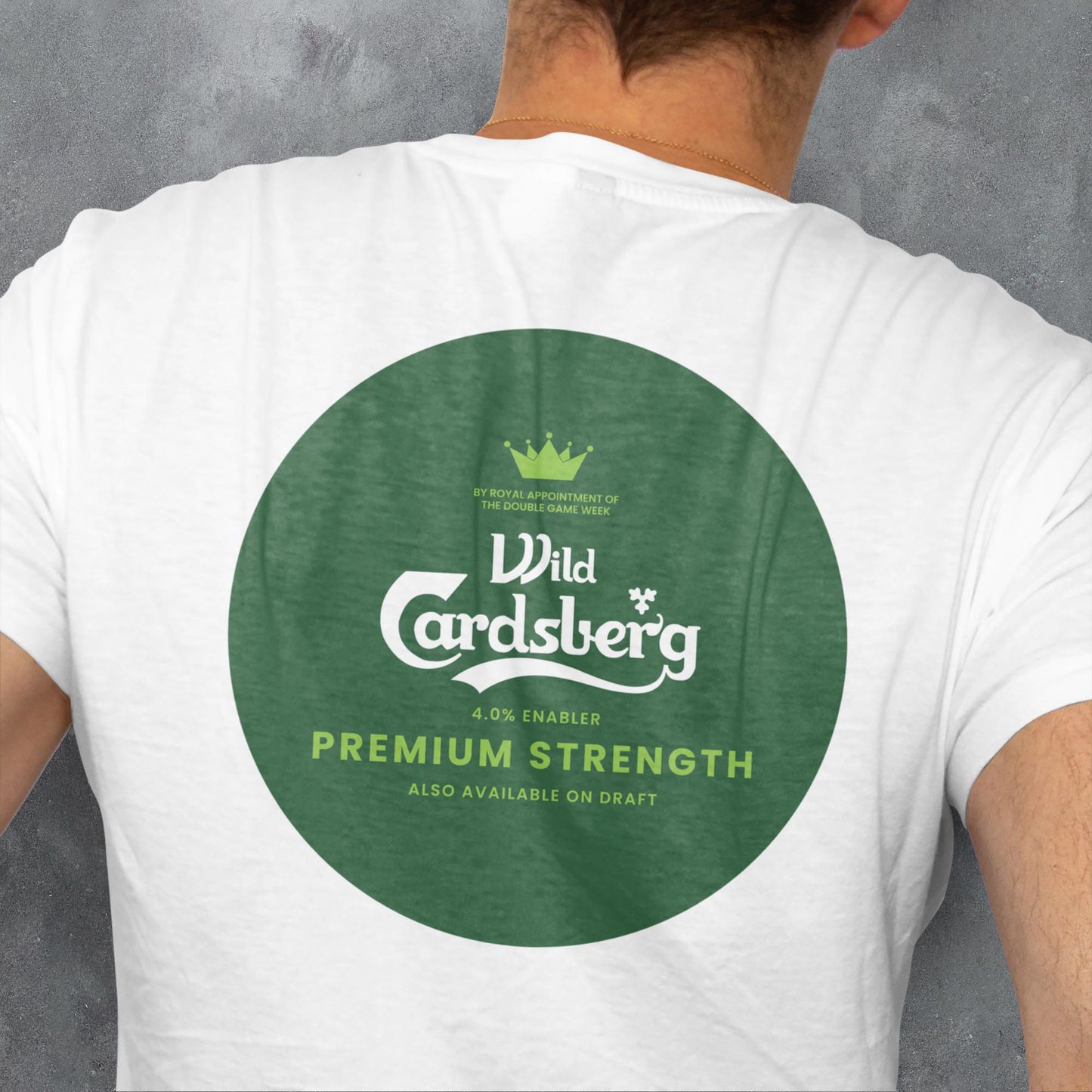 FANTASY LEAGUE FOOTBALL FPL 'OFF THE BAR' WILDCARDSBERG T-SHIRT