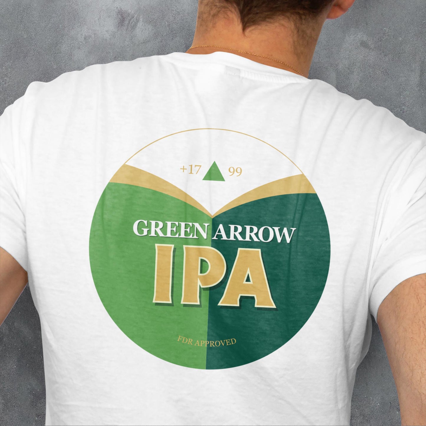 FANTASY LEAGUE FOOTBALL FPL 'OFF THE BAR' GREEN ARROW IPA T-SHIRT